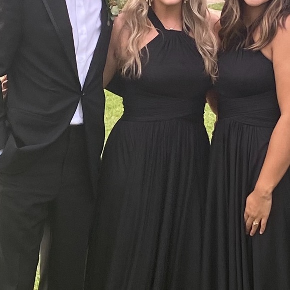 David's Bridal Dresses Highneck Mesh Davids Bridal Black Dress